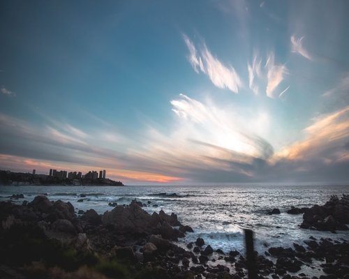 quiet evening routine near the Chilean coast